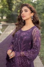Embroidered Chiffon Suit - Image 2