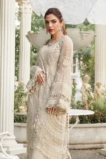 Embroidered Chiffon Suit - Image 5