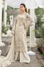 Embroidered Chiffon Suit - Image 4
