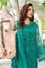Embroidered Chiffon Suit - Image 5