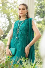 Embroidered Chiffon Suit - Image 6